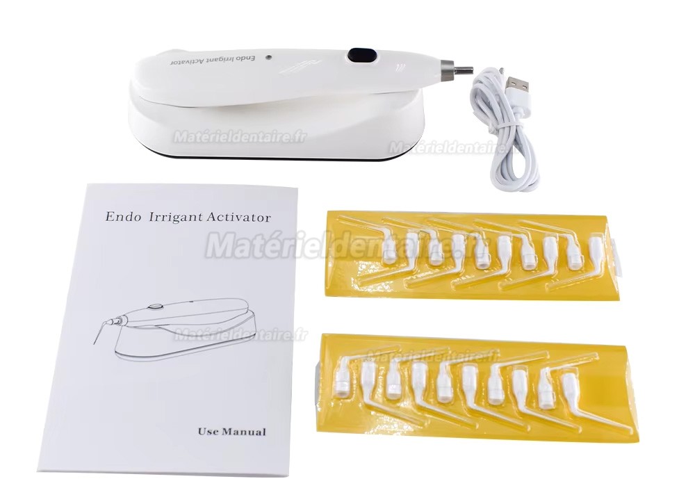 Ultrasonic activator (endoactivator) sans fil dentaire avec 20 embouts autoclavables